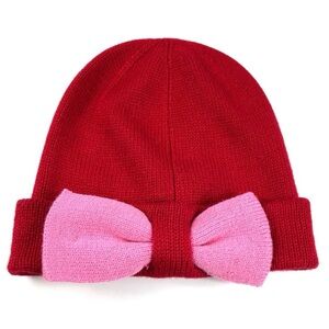 NWT Kate Spade Beanie with Colorblock Bow